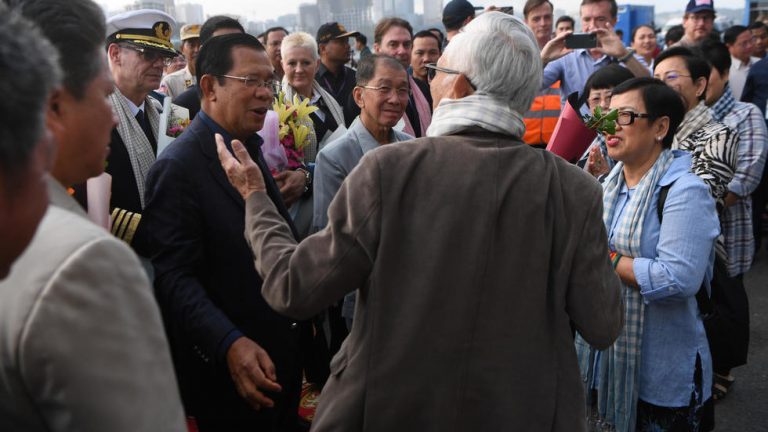 Cambodia PM defends ship docking despite virus diagnosis