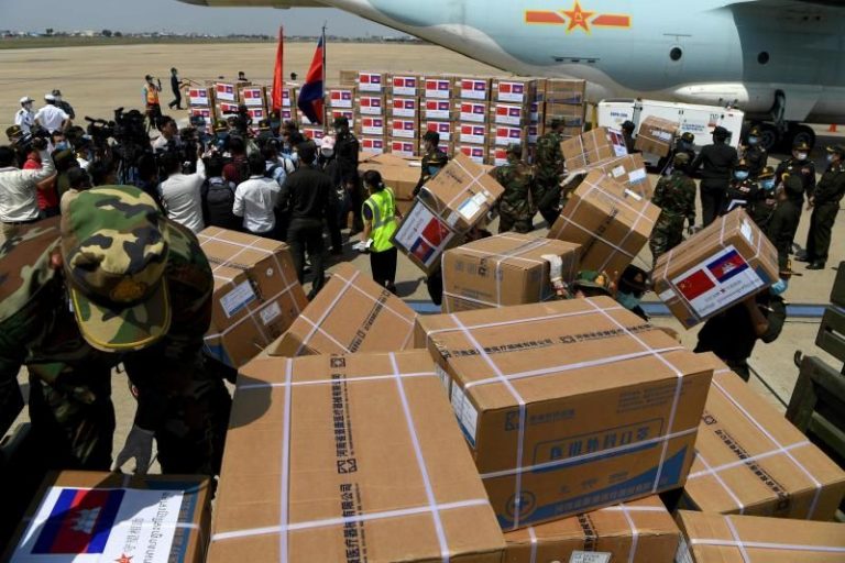 PLA sends materials to help Cambodian military battle Covid-19
