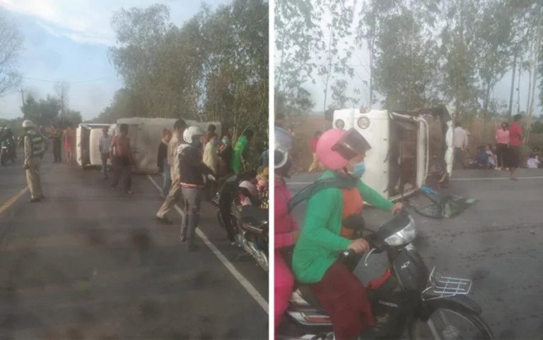 Truck Crash in Takeo Province Injures 33 Garment Workers