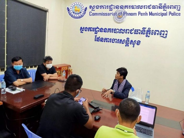 Online journalist detained for quoting Cambodian prime minister’s advice on COVID-19