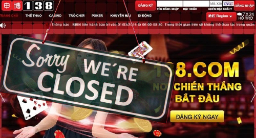 Online gambling mystery as 138.com shuts; M88 exits Cambodia, Malaysia