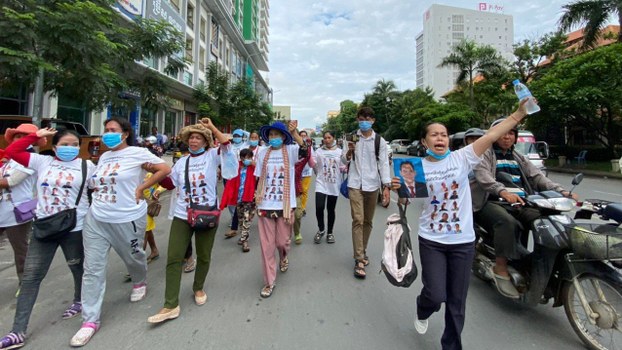 Cambodian Authorities Violently Disperse Family Members of Detained Opposition Activists