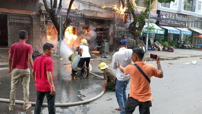 4 dead, 5 injured in gas cylinder explosion in Cambodian capital
