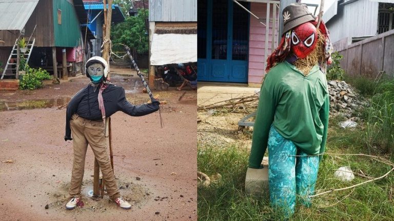 In Cambodia, People Are Scaring Away COVID With Scarecrows