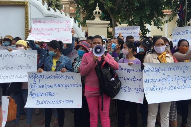 Cambodian garment factory workers demand rights after coronavirus closures