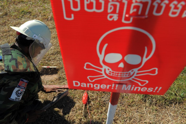 Cambodia reports 55 landmine/UXO casualties in 9 months, down 17 pct