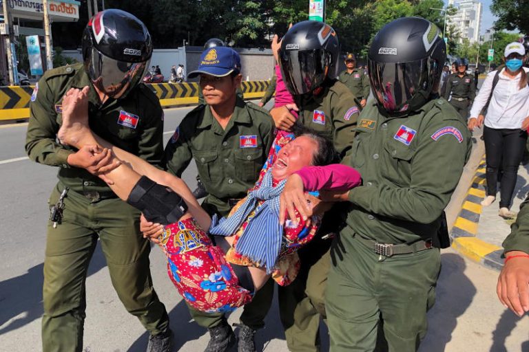 Cambodia breaks up protest over alleged China military base