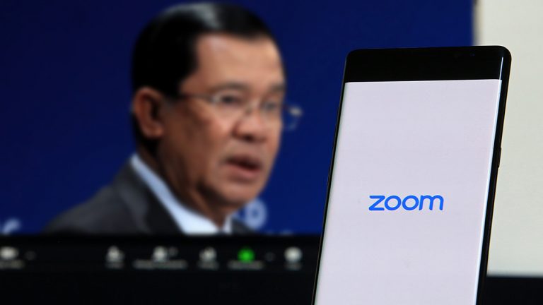 Cambodia’s prime minister is Zoombombing opposition meetings