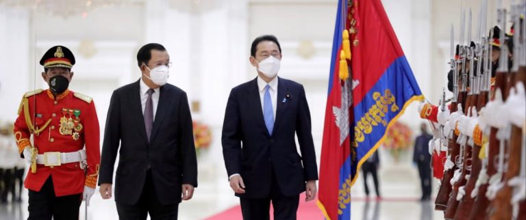 Japan and Cambodia leaders urge Russia to immediately end war in Ukraine