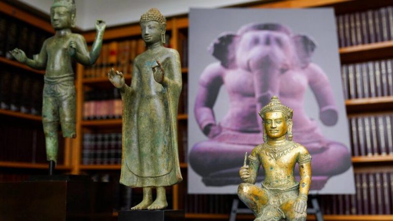 Cambodia reclaims 258 looted antiquities from abroad in last five years, says official
