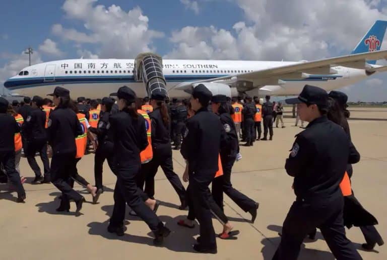 Cambodia repatriates hundreds amid trafficking arrests