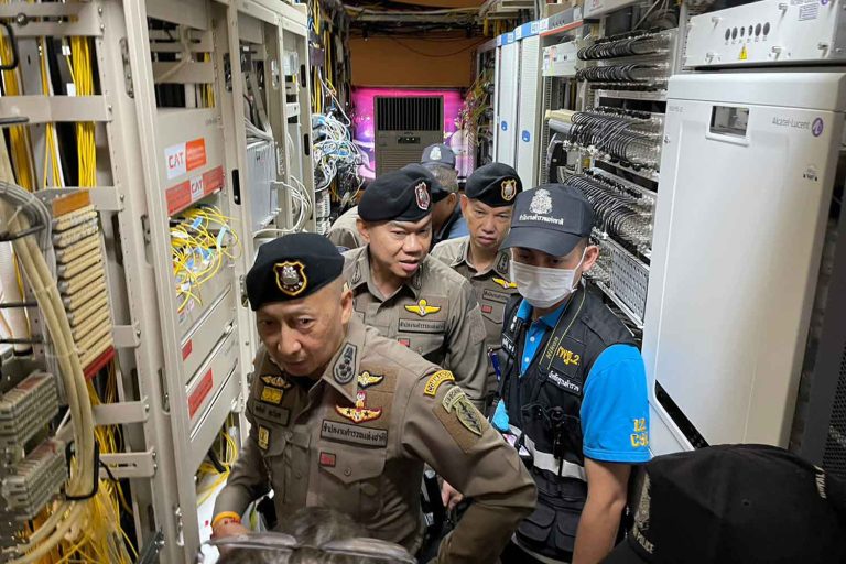 Police find cross-border data cables serving call scammers in Cambodia
