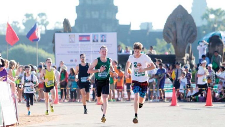 Cambodian Puong and Frenchman Veronique win at Ultra Trail of Angkor marathon