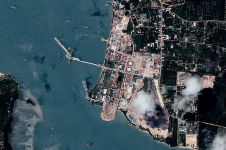 China-funded Cambodia naval base nearly finished