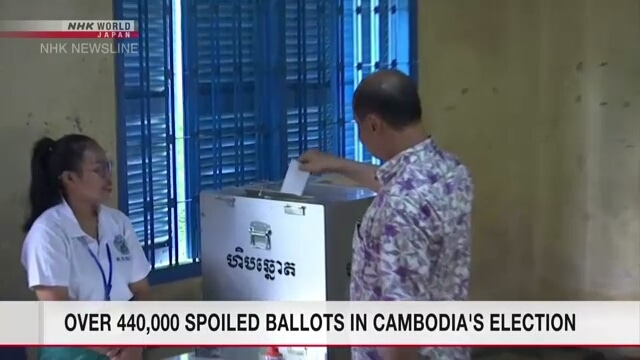Over 440,000 spoiled ballots in Cambodia’s election