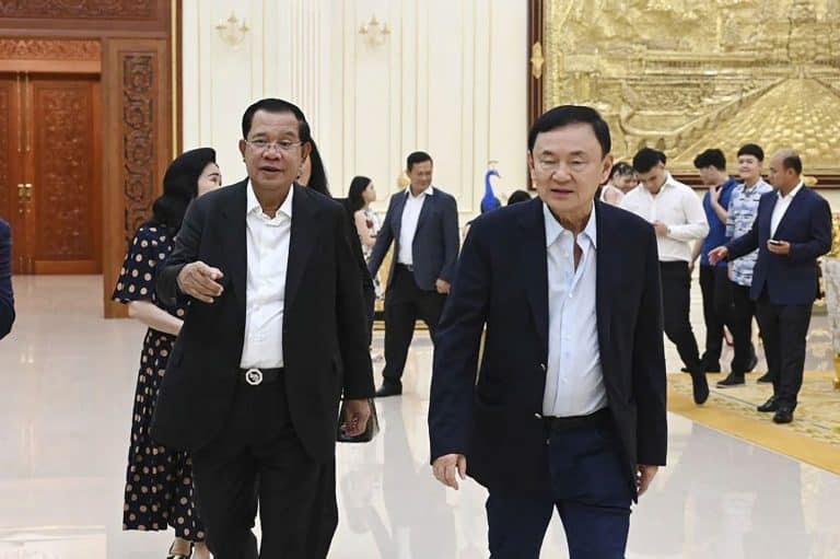 Ousted Thai Prime Minister Thaksin Shinawatra seen in video at Cambodian leader’s birthday party