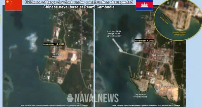 Chinese Navy’s Suspected New Overseas Base in Cambodia Now Even Larger