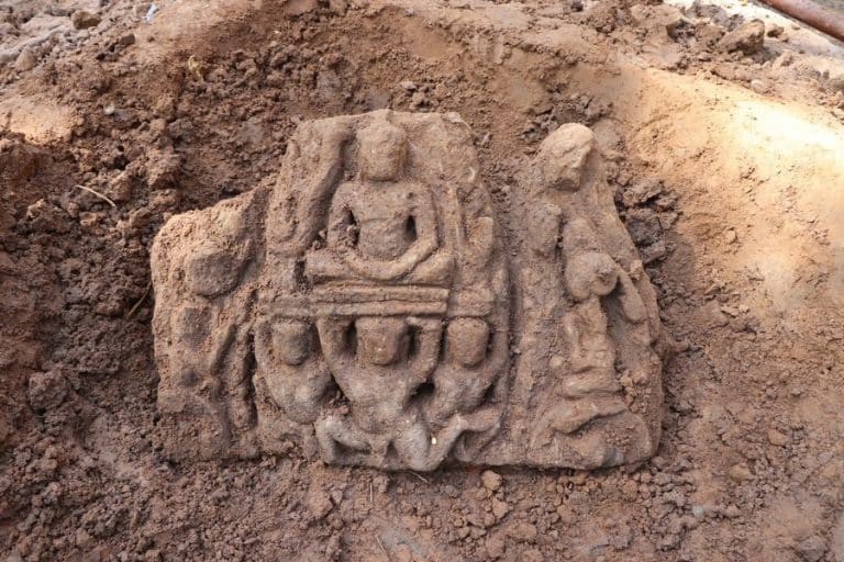 Ancient statues unearthed in Cambodia’s Angkor park