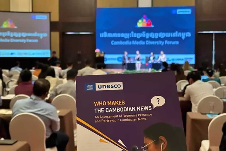 Women are Almost Invisible in Cambodia’s News Stories, UNESCO Report Found