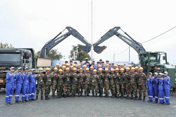 Military engineers of Korea, Cambodia hold 1st joint exercise
