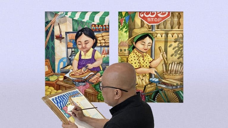 Cambodia’s street food scene, through eyes of Pinoy artist Michael Santiagov