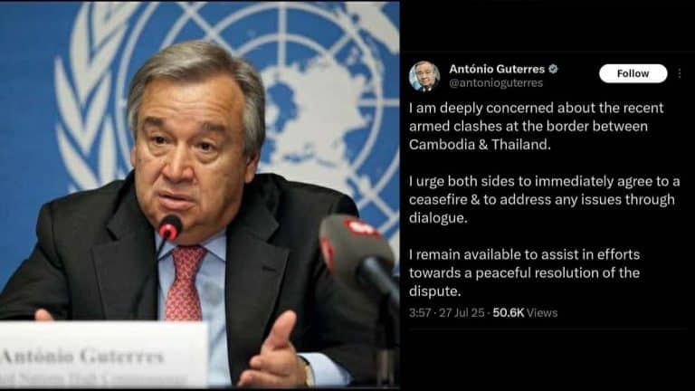 UN Voices Deep Concern Over Fighting on Cambodia-Thailand Border