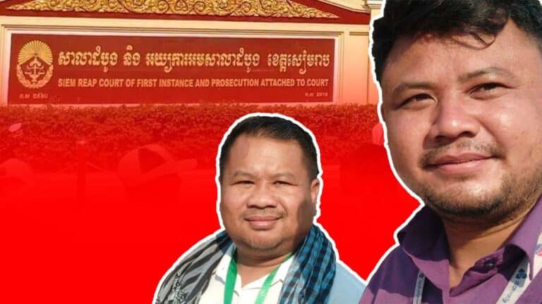 Siem Reap court charges two journalists with gathering information seen as threat to national security